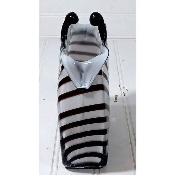 Rare Murano Optical Illusion MCM Vtg Handbag  Purse Art Glass Vase Planter 1960s - Picture 4 of 10